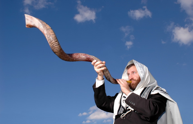 A Yemenite Shofar made from a Greater Kudu horn